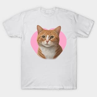 Cute Ginger Tabby Cat T-Shirt